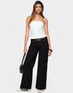 EDIKTED Misha Polka Dot Baggy Low Jeans image number 5