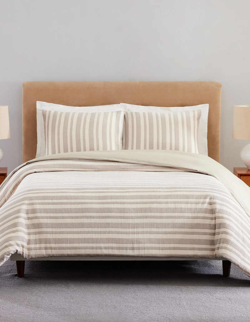 Liam Striped Full/Queen Duvet Set image number 0