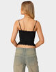 EDIKTED Cruella Lace Trim Tank Top image number 5