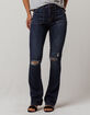 SKY AND SPARROW Ripped Womens Flare Jeans image number 1