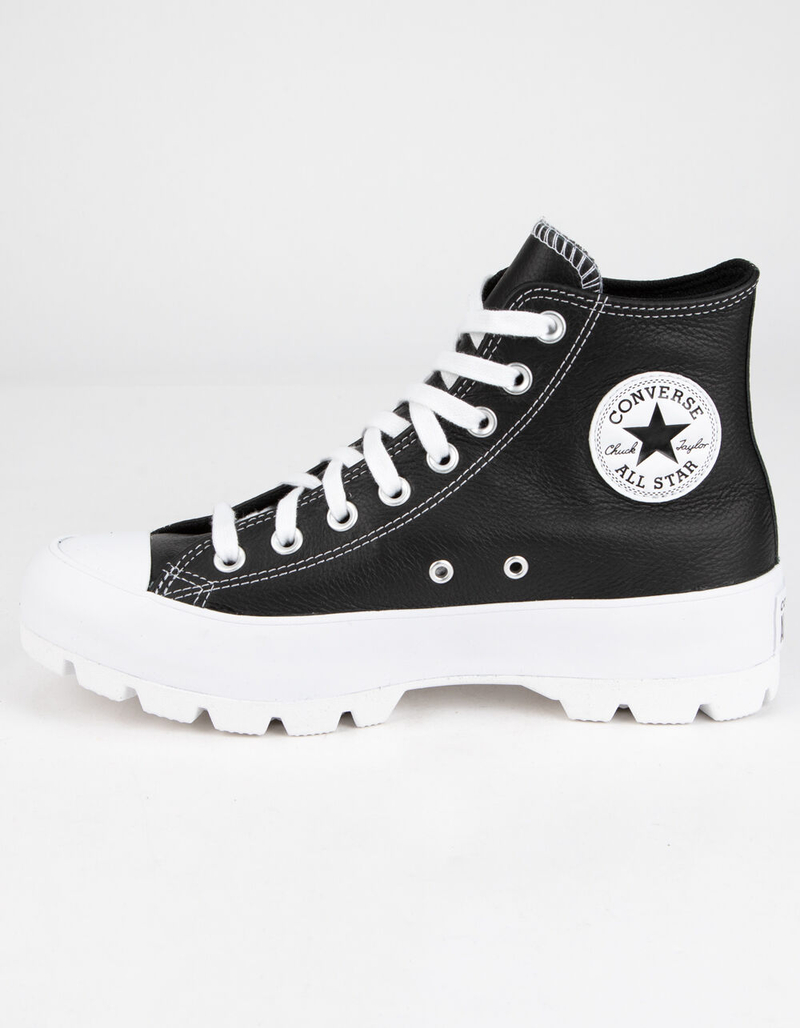 CONVERSE Lugged Leather Chuck Taylor All Star Womens High Tops image number 2