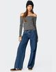 EDIKTED Nelligan Striped Off Shoulder Top image number 5