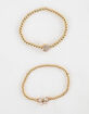 FULL TILT 5 Pack Chain/Heart Beaded Bracelet Set image number 3