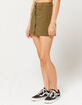 SKY AND SPARROW Button Front Mini Skirt image number 3