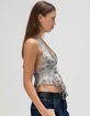FULL TILT Mesh Hanky Womens Halter Top image number 3