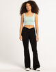 TILLYS Crossover Waist Womens Flare Leggings image number 1