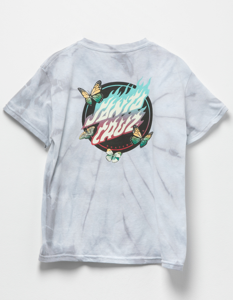 SANTA CRUZ Flamed Butterfly Dot Girls Tee image number 1