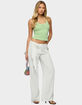 EDIKTED Suki Sarong Belt Linen Look Pants image number 5