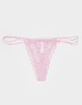 FULL TILT Double Strap Lace Thong image number 1
