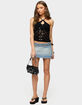 EDIKTED Mae Open Back Sequin Crochet Top image number 5
