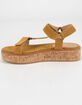 MI.IM Alison Cork Womens Mustard Platform Sandals image number 3