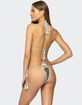 EDIKTED Crochet String Bikini Bottoms image number 5