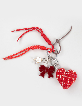 FULL TILT Twill Mixed Material Bag Charm Alternative Image