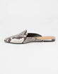 BAMBOO Blog Snake Womens Mules image number 3