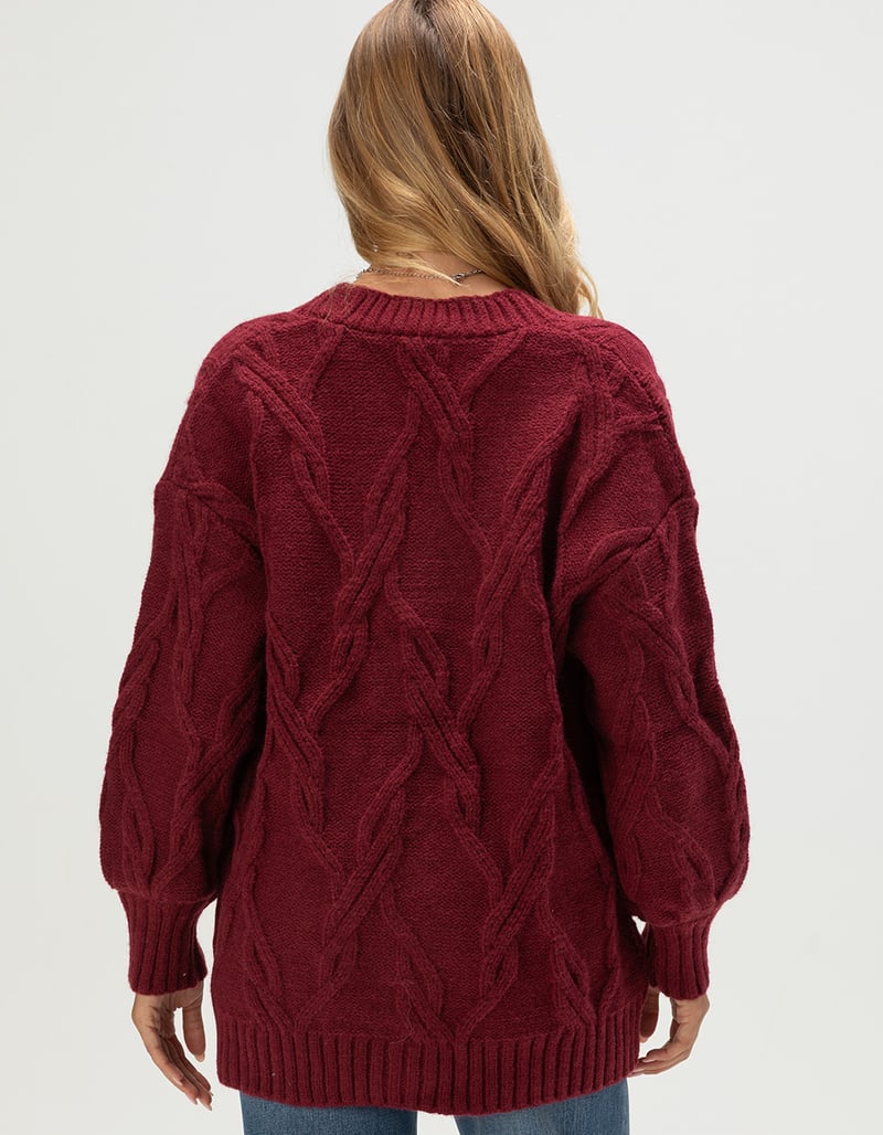 ACOA Womens Oversized Cardigan image number 3