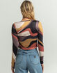 WEST OF MELROSE Long Sleeve Womens Ring Top image number 3