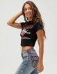 TRUE RELIGION x Bella Doña Crystal Lowrider Womens Baby Tee image number 3