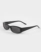 RSQ Rectangle Wrap Plastic Sunglasses image number 1