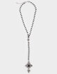 FULL TILT Rhinestone/Cross Lariat Necklace image number 1