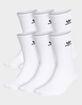 ADIDAS 6 Pack Originals Trefoil Mens Crew Socks image number 1