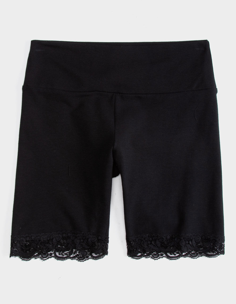 FULL TILT Lace Trim Girls Biker Shorts image number 0