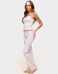 EDIKTED Oriane Foldover Flared Leggings image number 4
