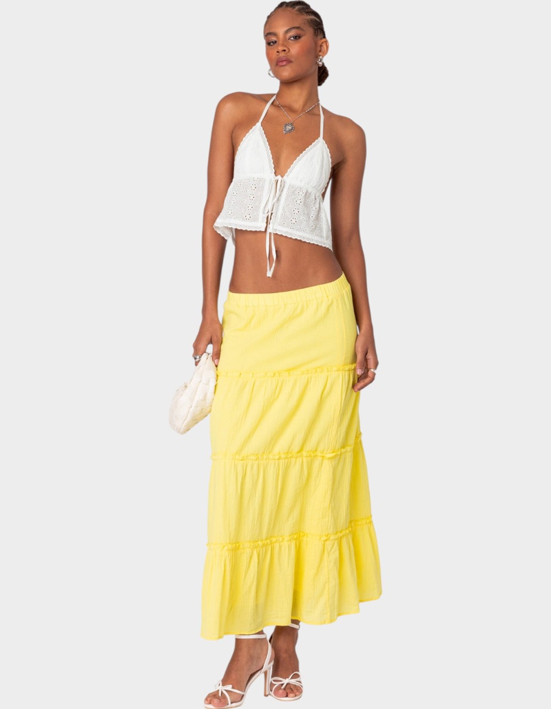 EDIKTED Charlotte Tiered Maxi Skirt image number 1