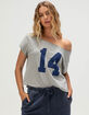 RSQ Womens Off The Shoulder 14 Tee image number 1