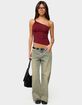 EDIKTED Knotted One Shoulder Asymmetric Top image number 5