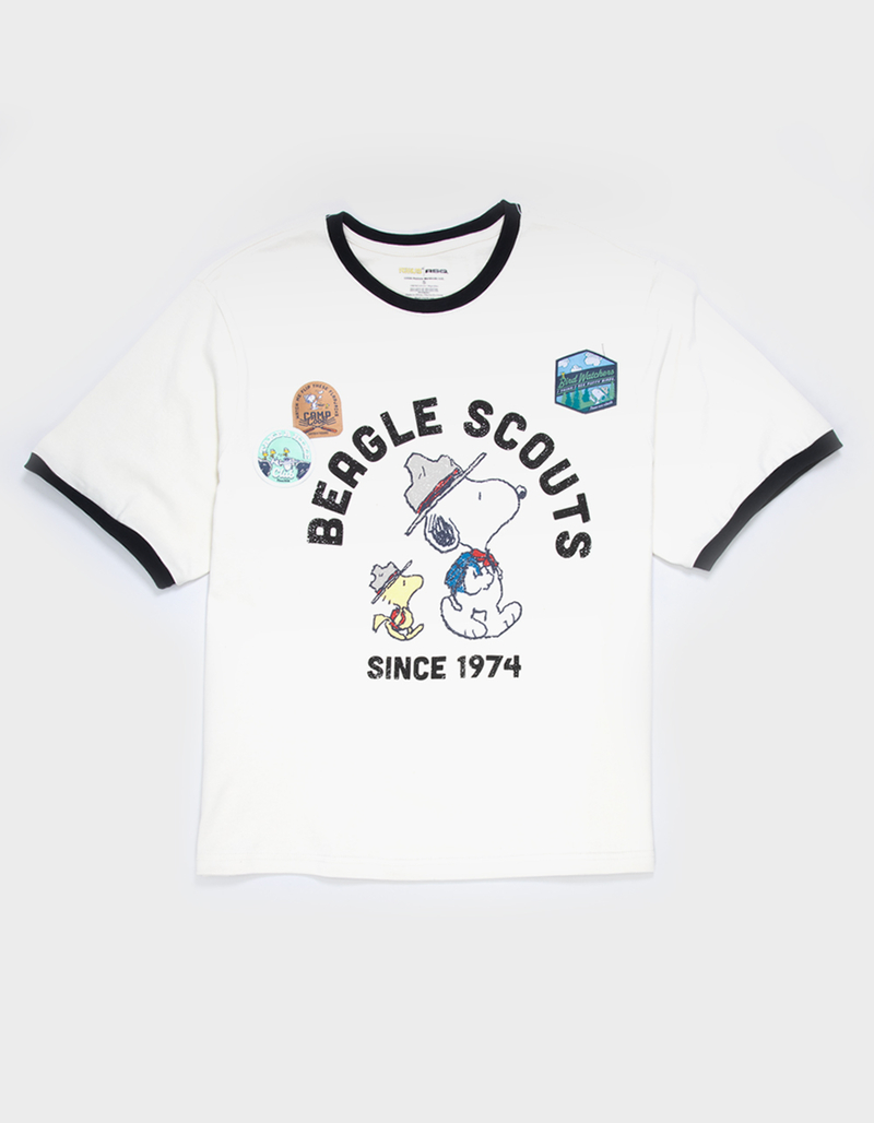 RSQ x Peanuts Patch Mens Boxy Tee image number 1