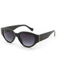 Basic Oval Black Sunglasses image number 1