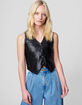 BLANK NYC Faux Leather Womens Vest image number 1