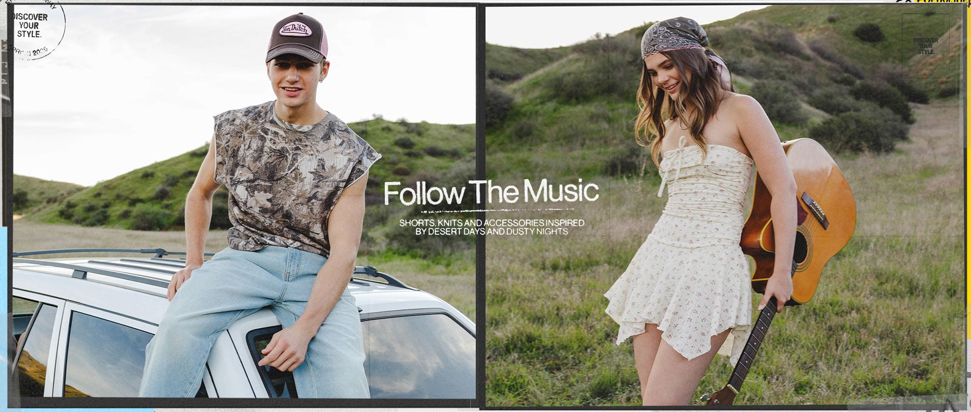 Follow The Music - Shorts, Knits, And Accessories Inspired by Desert Days and Dusty Nights
