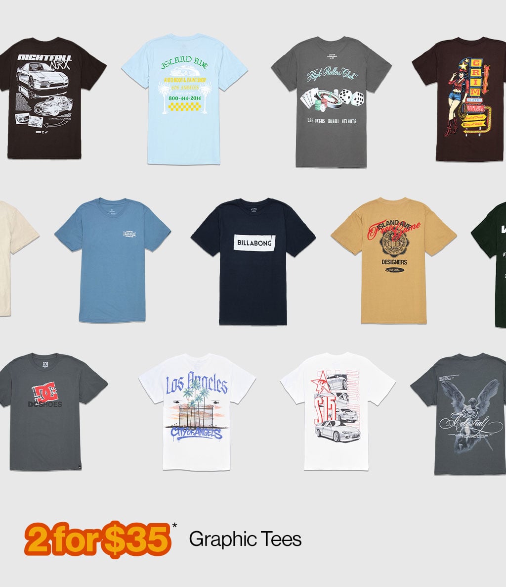 2 for $35* Graphic Tees