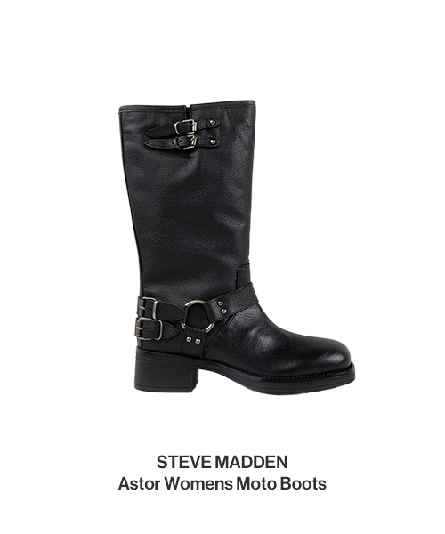 STEVE MADDEN Astor Womens Moto Boots