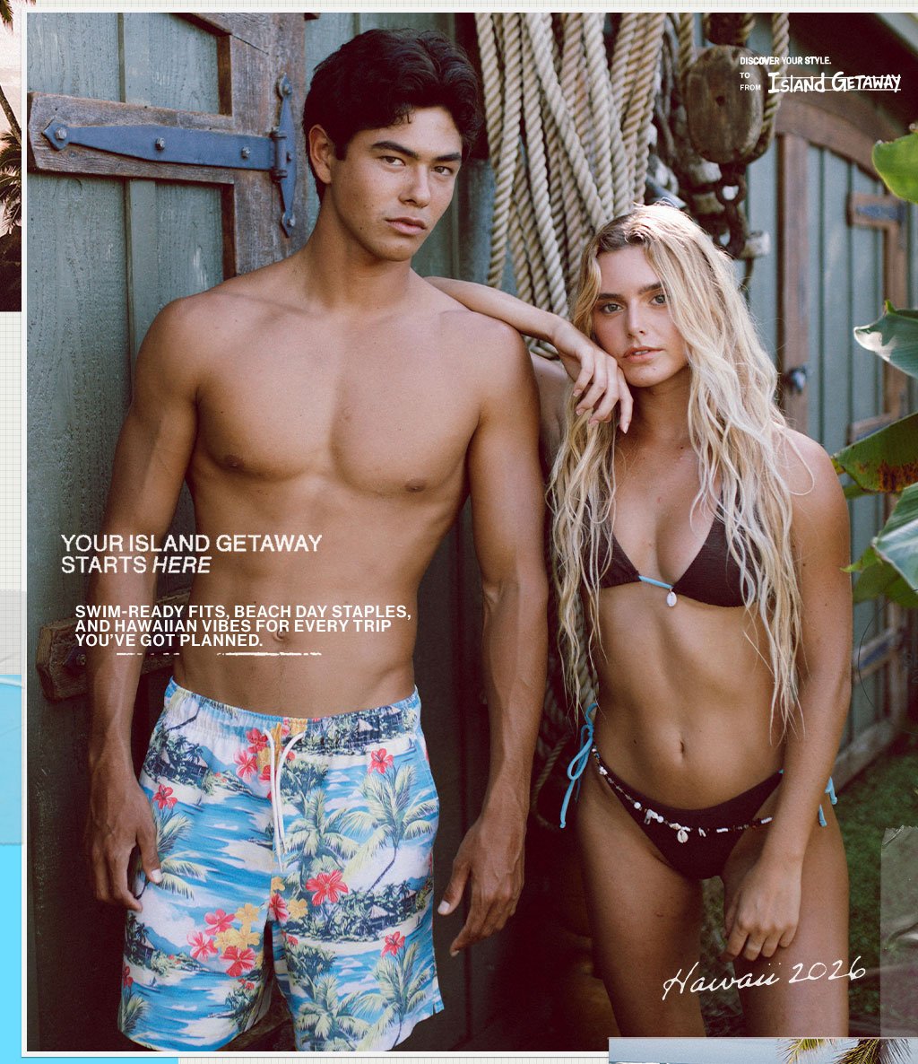 Swim-Ready Fits, Beach Day Staples, and Hawaiian Vibes for Every Trip You've Got Planned