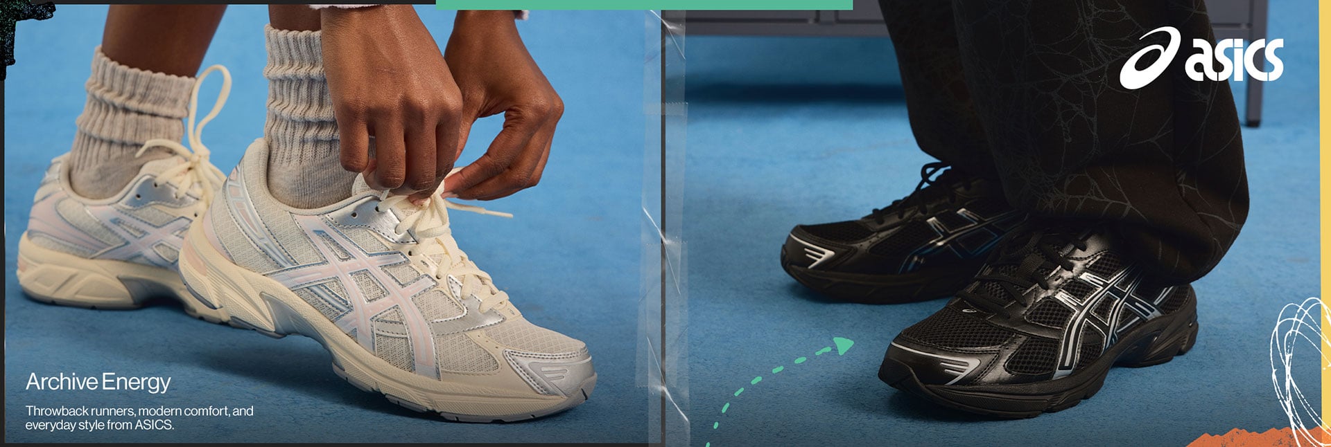 Archive Energy Throwback runners, modern comfort, and everyday style from ASICS