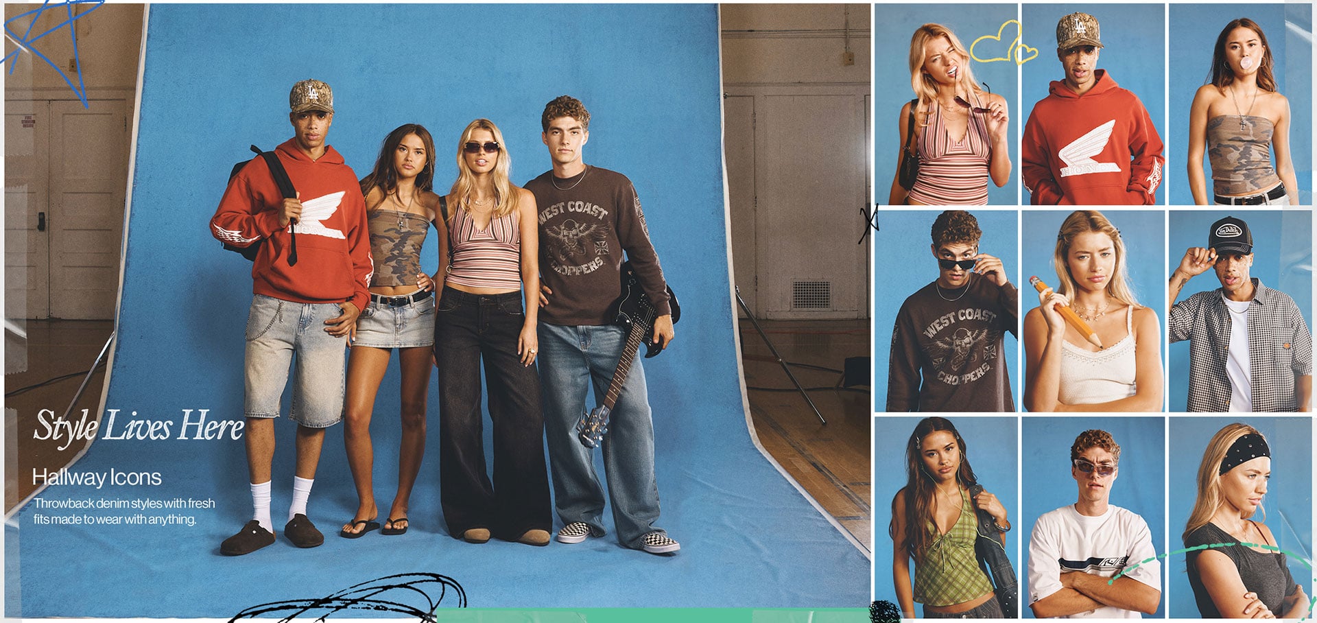 Style Lives Here Hallway Icons Throwback denim styles with fresh fits made to wear with anything.