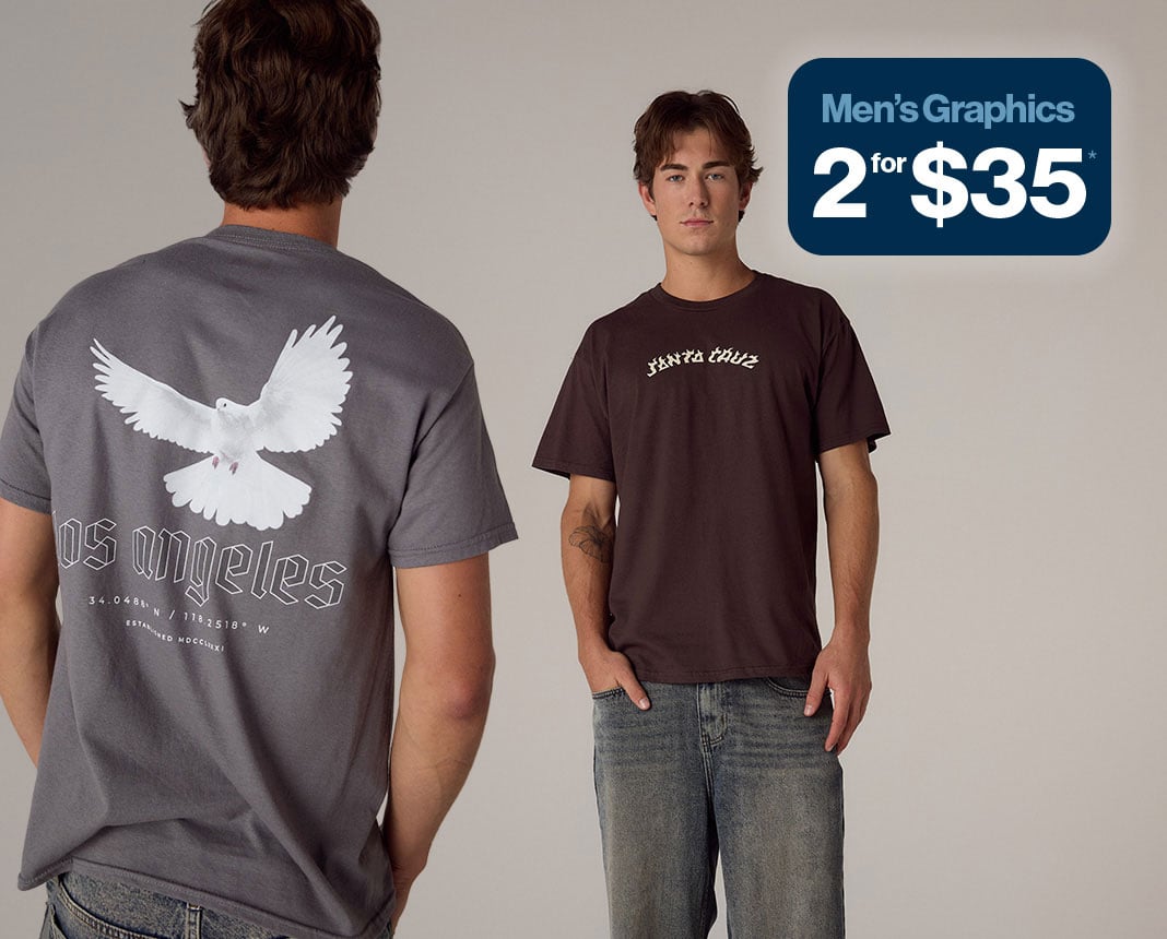 Men's Graphics 2 for $35