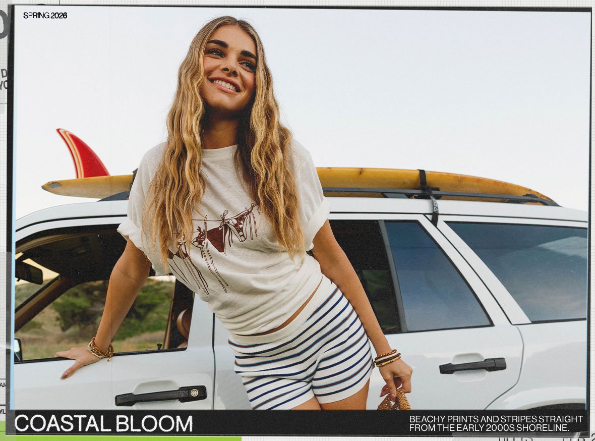 Coastal Bloom Beachy Prints and Stripes Straight from the Early 2000s Shoreline