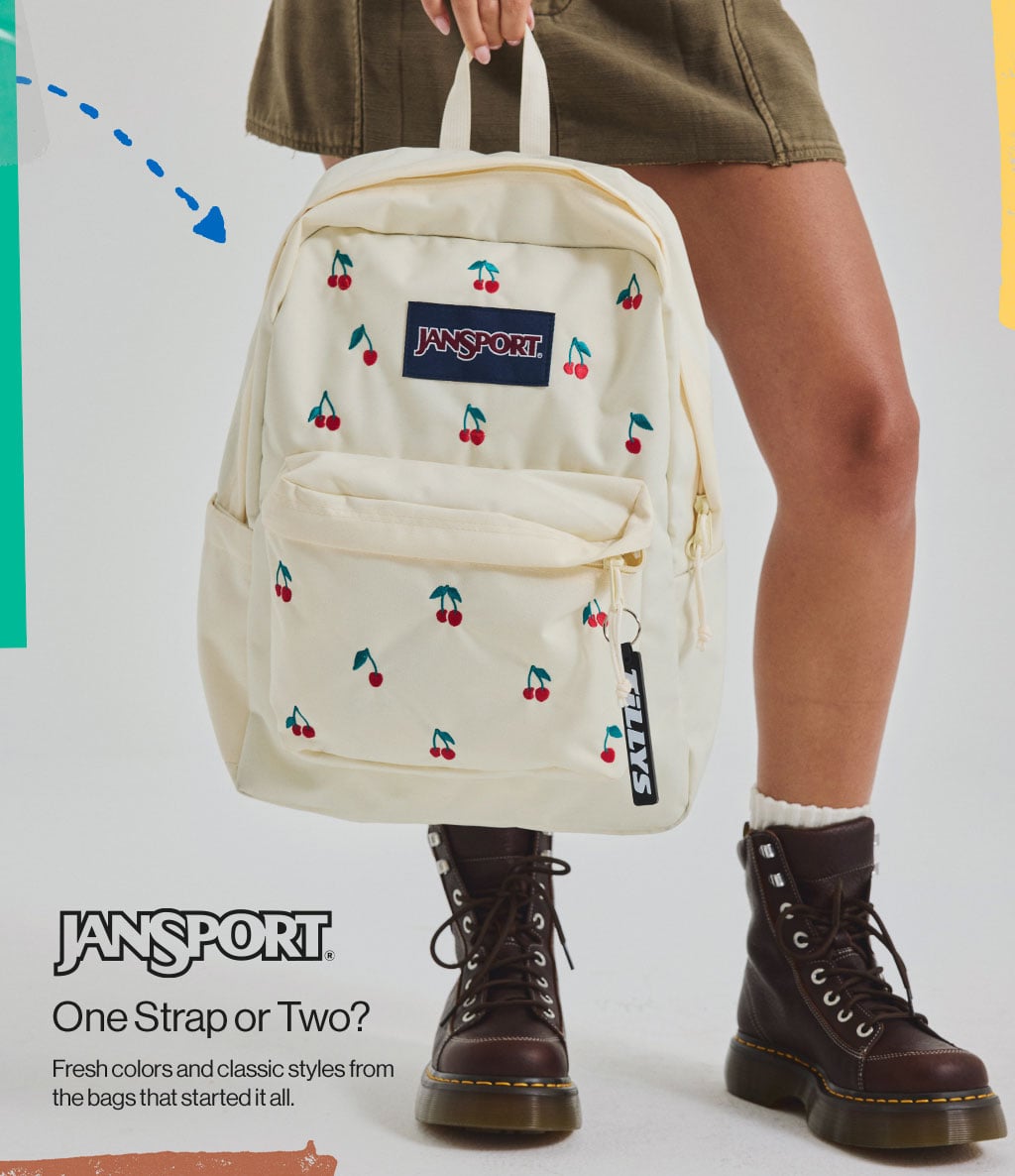 JanSport One Strap or Two? Fresh colors and classic styles from the bags that started it all. Free Shipping on Backpacks* *34.99 & up. Economy Shipping Only