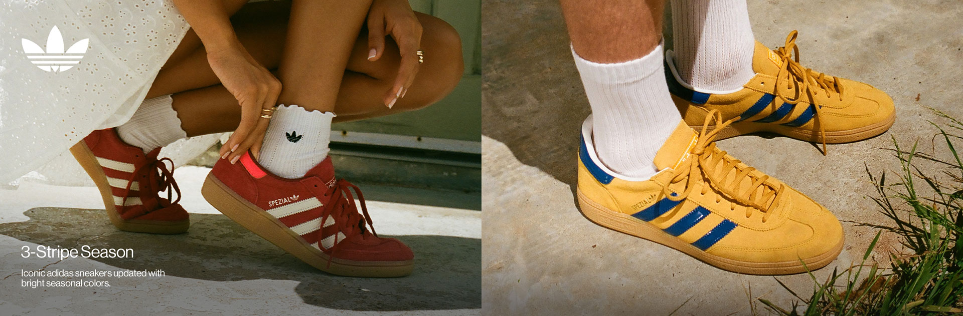 adidas 3-Stripe Season - Iconic adidas sneakers updated with bright seasonal colors