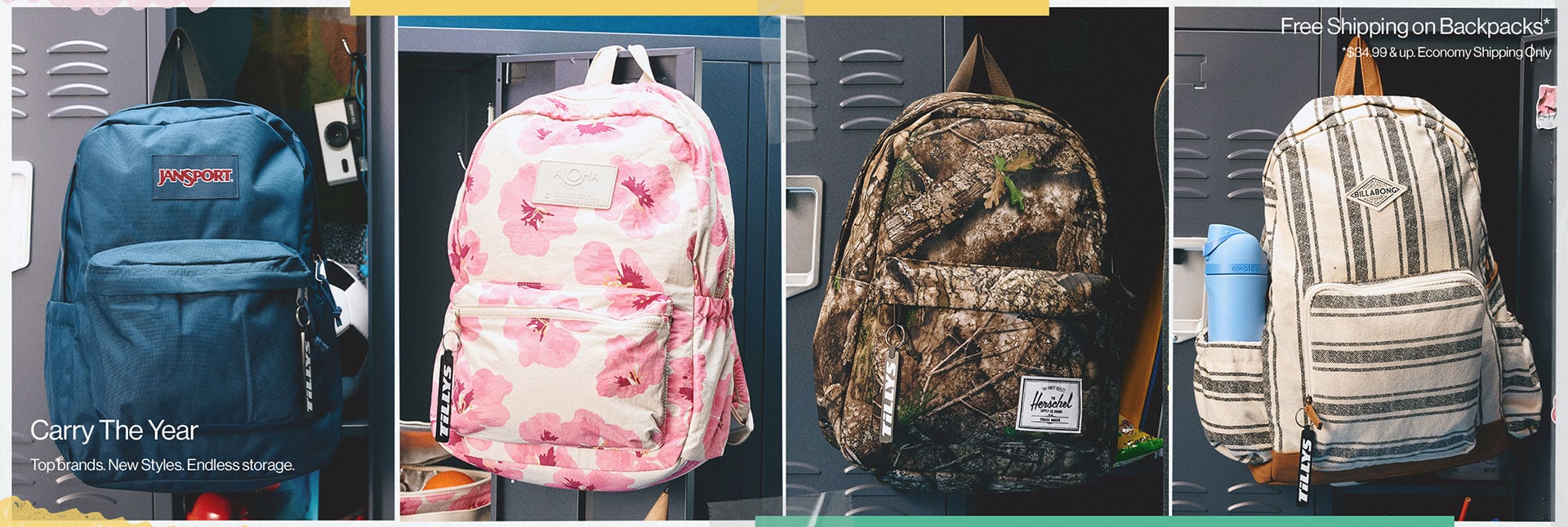 Free Shipping on Backpacks* *34.99 & up. Economy Shipping Carry The Year Top brands. New Styles. Endless storage.