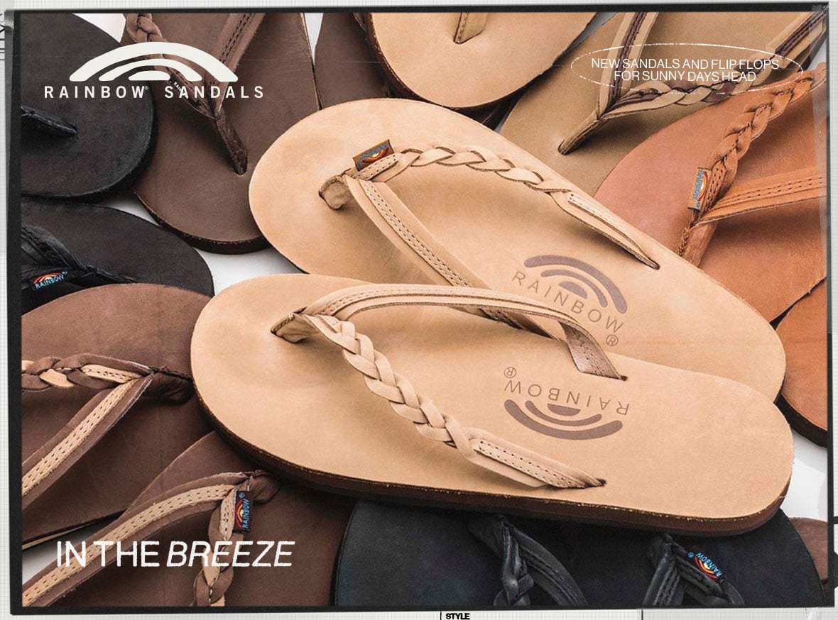 Rainbow Sandals In the Breeze New Sandals and Flip Flops for Sunny Days Head