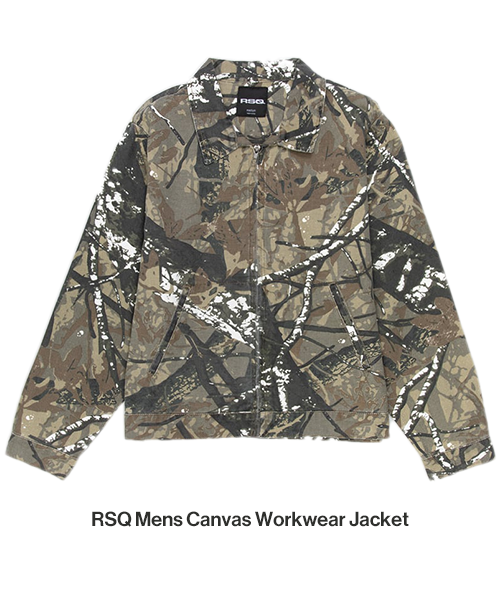 RSQ Mens Canvas Workwear Jacket