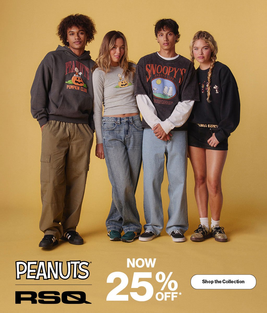Peanuts RSQ Now 25% OFF* - Shop the Collection