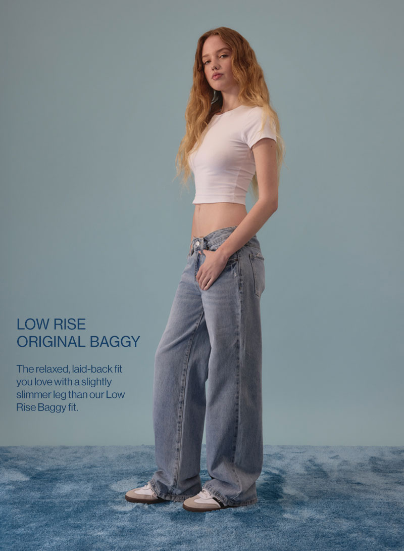 Low Rise Original Baggy - The OG Baggy is back! Your favorite relaxed fit with a slightly slimmer leg.