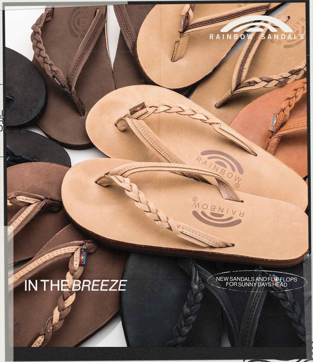 Rainbow Sandals In the Breeze New Sandals and Flip Flops for Sunndy Days Head