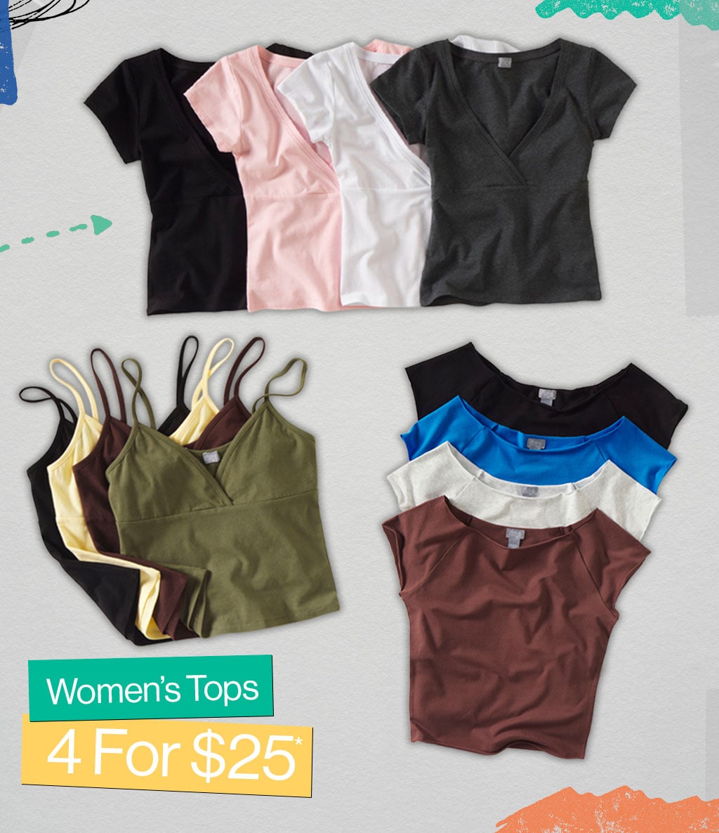 Shop Women's Tops 4 for 25*