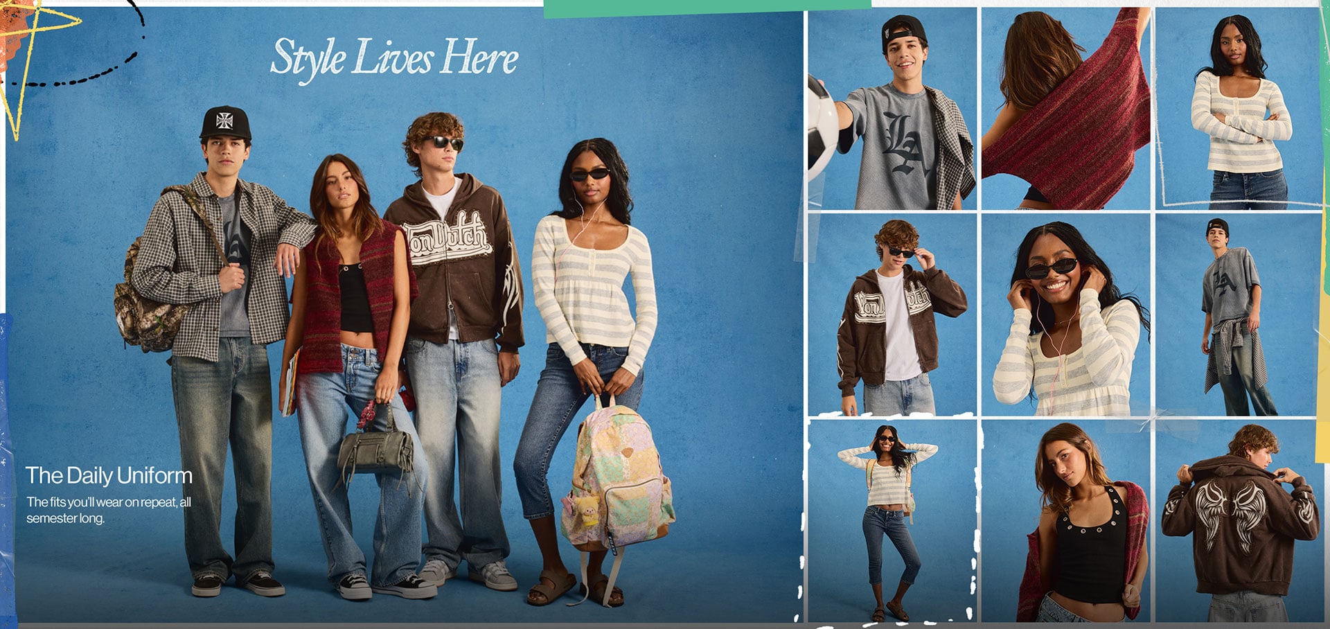 Style Lives Here - The Daily Uniform The fits you'll wear on repeat, all semester long.